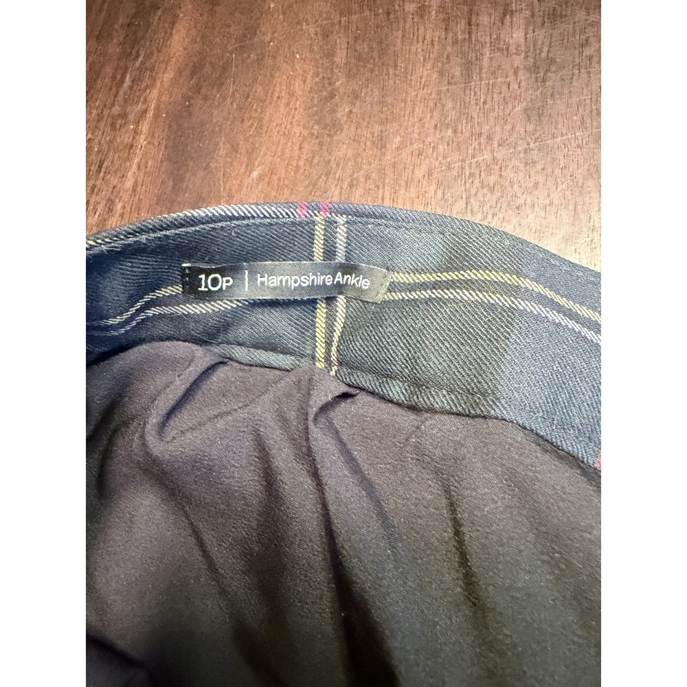Talbots 10P Plaid Hampshire Ankle Pants Wool Blend academia Preppy - Picture 4 of 5